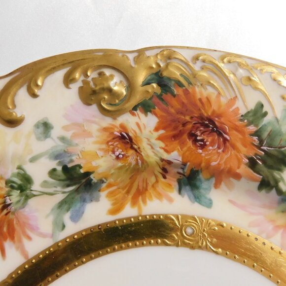 Beautiful Dresden Floral Plate # 6503 - Picture 5 of 8